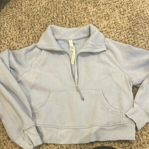 Lululemon oversized funnel neck scuba BLUE LINEN